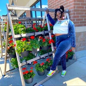 Velour ruched jogger cropped jacket and jogger pants